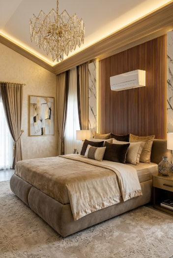 Aura Woodline LED Yatak Seti